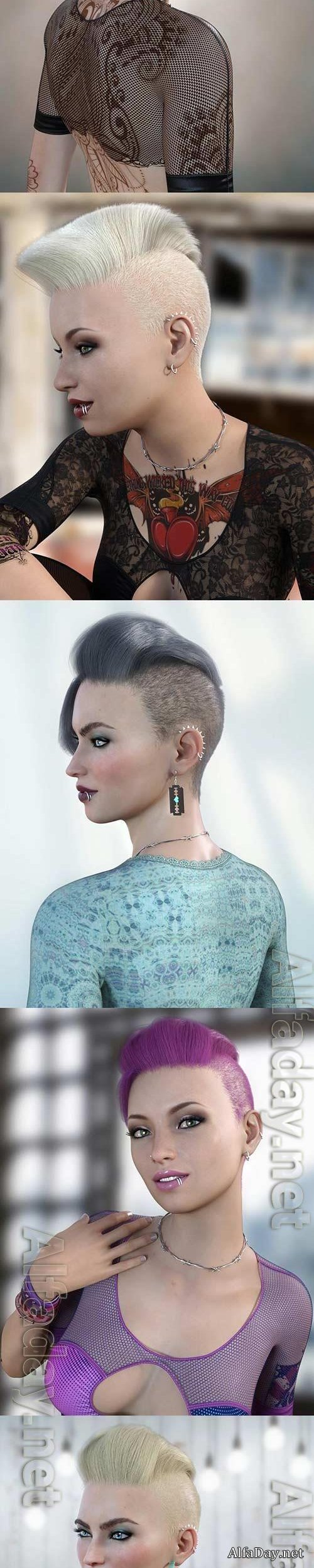 Makenna Hair for Genesis 8 Females