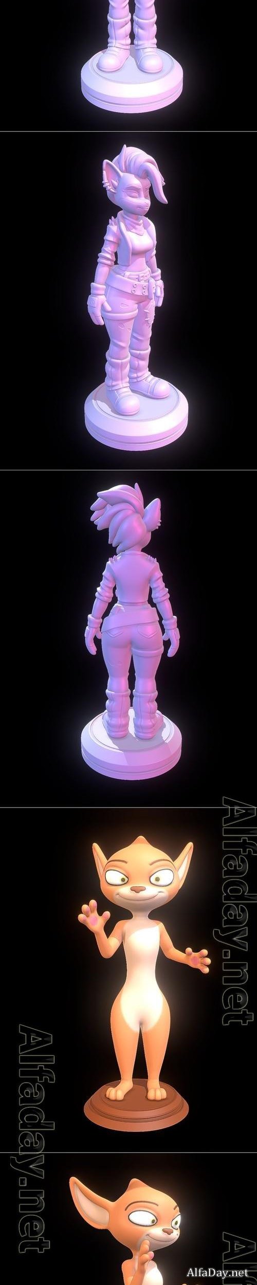 Tawna Bandicoot - Crash Bandicoot 4 and Sorrel - Dragon Rider 3D Print