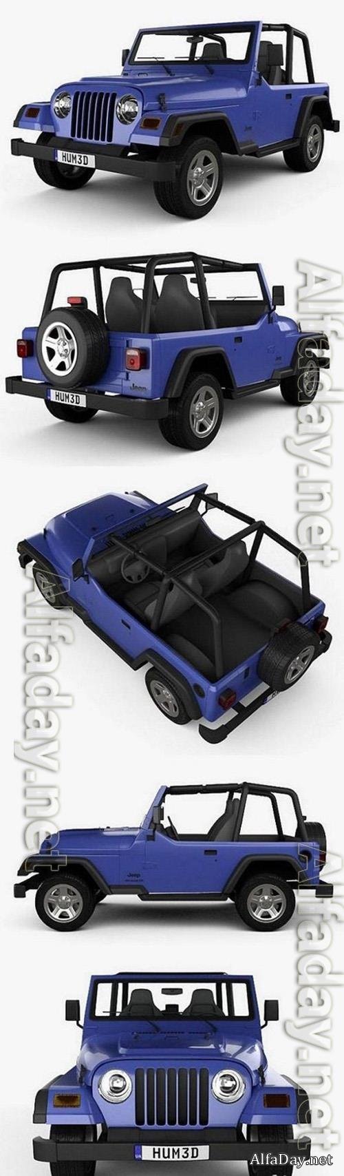 Jeep Wrangler TJ 1997 3D Model
