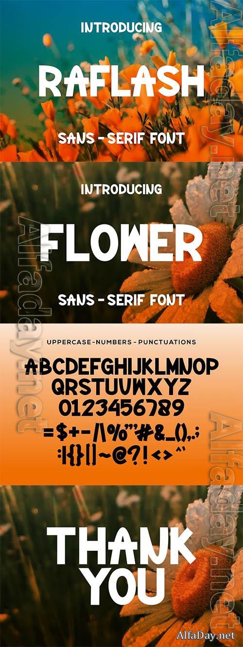 Raflash font OTF 