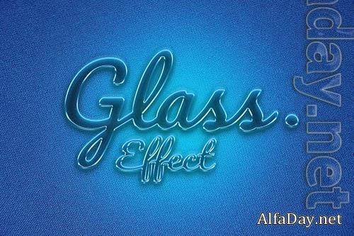 Transparent Glass Effect Logo Mockup PSD
