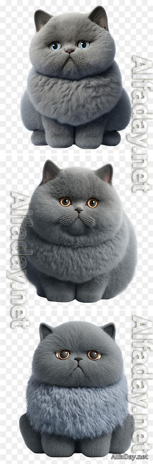 Chartreux the cat psd