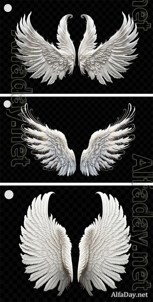 White angel wing psd