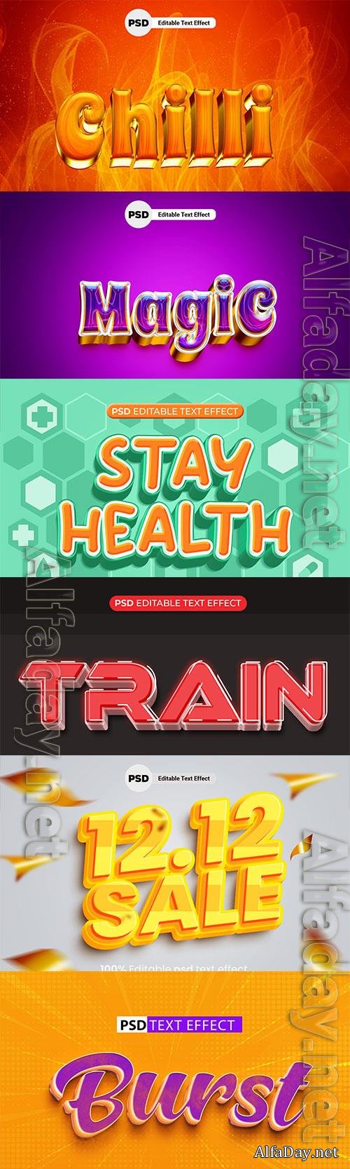 Psd style text effect editable set vol 41