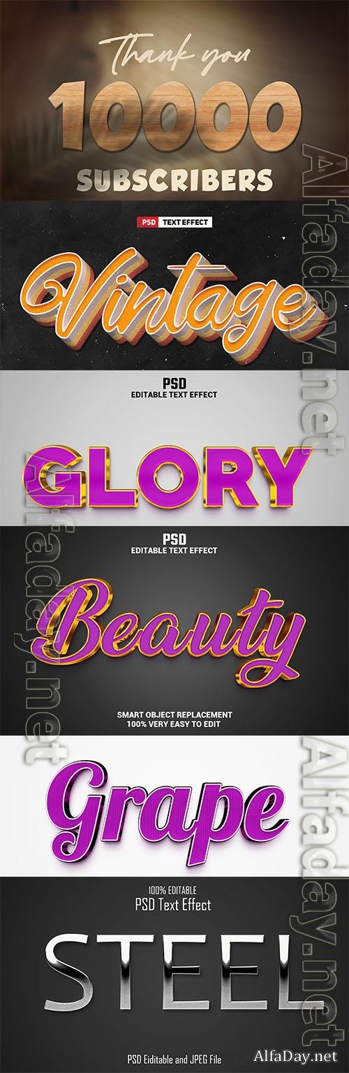 Psd style text effect editable set vol 38