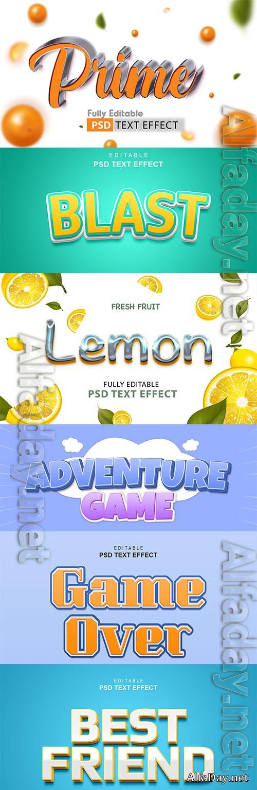 Psd style text effect editable set vol 39
