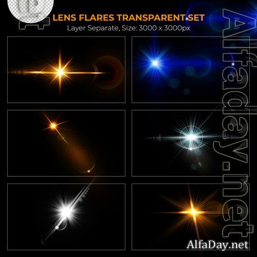 PSD realistic colorful lens flare lights effect collection vol 15