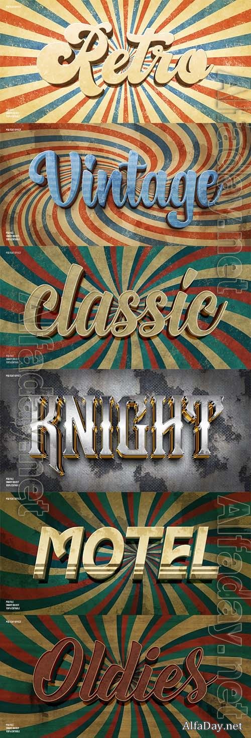 Psd style text effect editable set vol 53