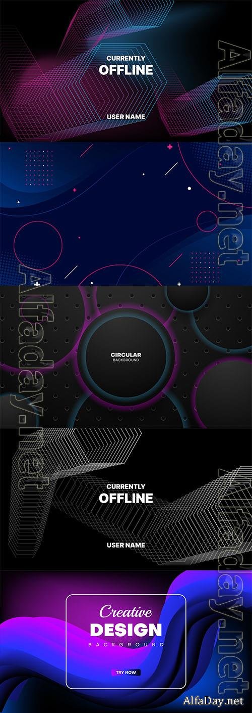 Abstract background vector illustration vol 12