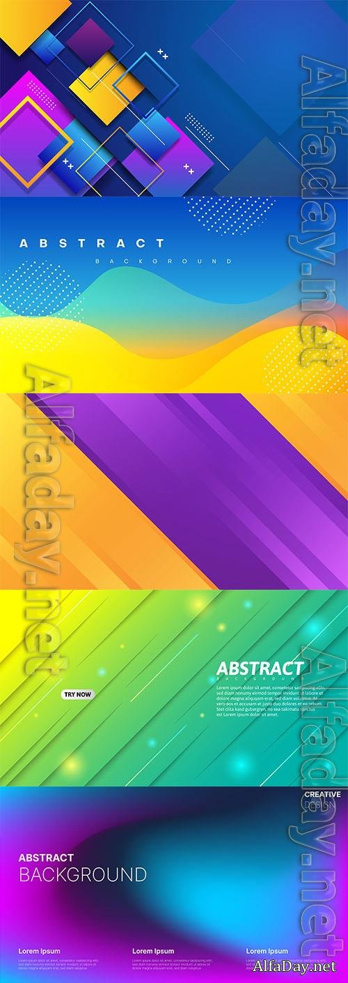 Abstract background vector illustration vol 13