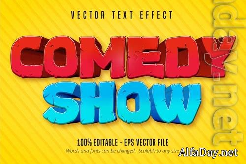 Comedy Show - editable text effect, font style