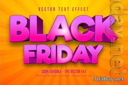 Black Friday - Editable Text Effect, Font Style