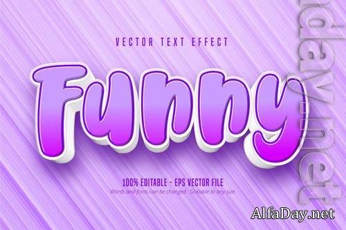 Funny - Editable Text Effect, Cartoon Font Style