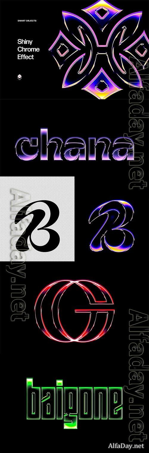 Shiny Chrome Effect Psd