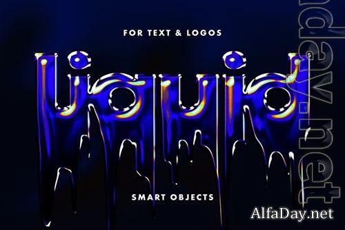 Liquid slime text effect