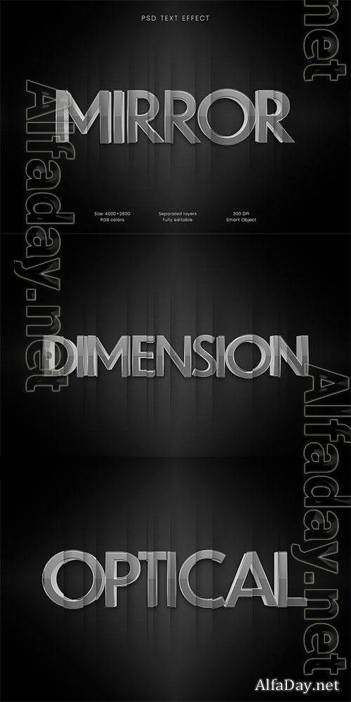 Mirror text effect Psd