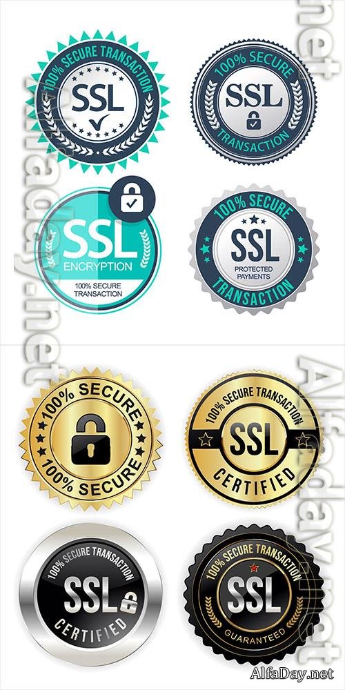 Vector collection of ssl protection secure icon vector illustration vol 2