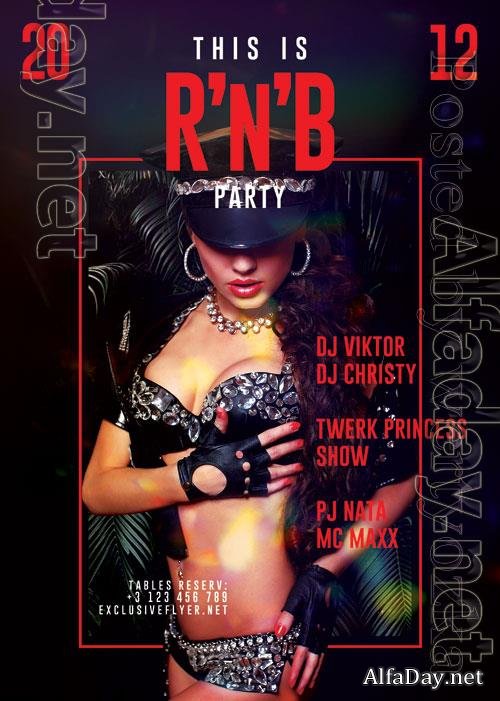 RNB Party Psd Flyer Design