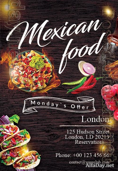 Mexican Food Psd Flyer Design