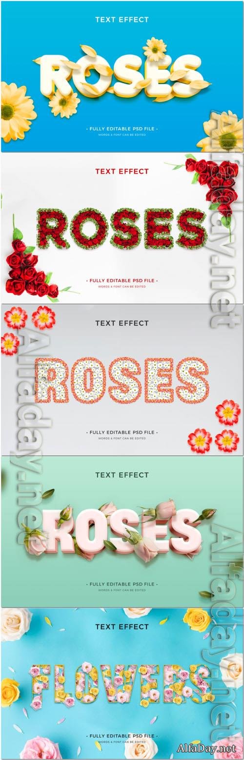 Psd style text effect editable set vol 132
