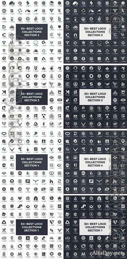 Vector business  logo set modern and creative branding idea collection