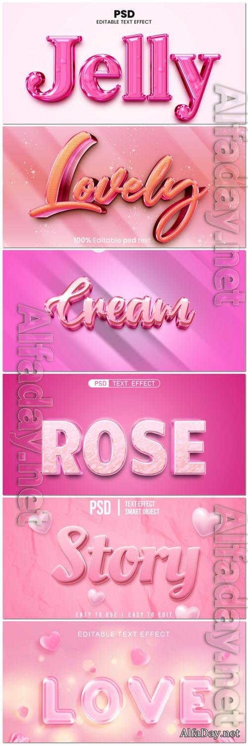 Psd style text effect editable set vol 161