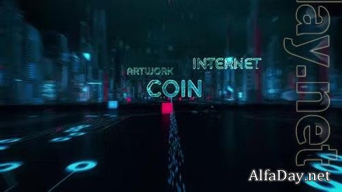 Welcome To Metaverse with Digital Technology Hitech Concept Motion Graphics