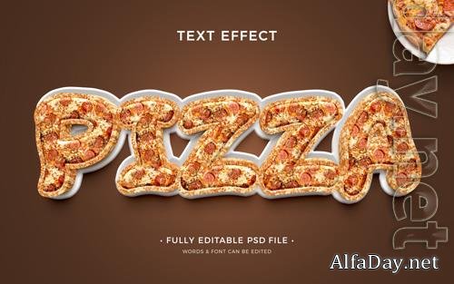 PSD pizza text effect