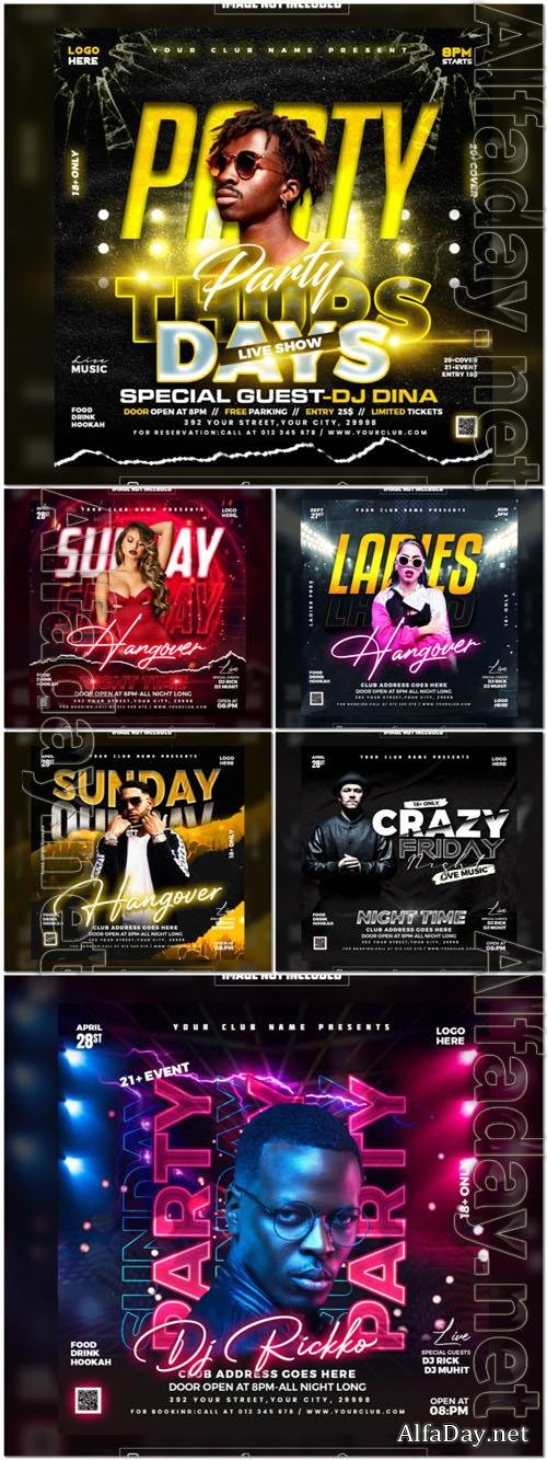 Flyer social media post, psd banner design
 collection vol 121 