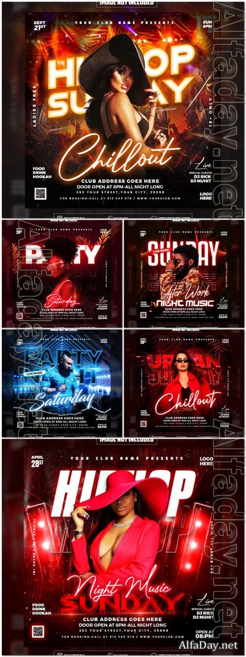Flyer social media post, psd banner design
 collection vol 119 