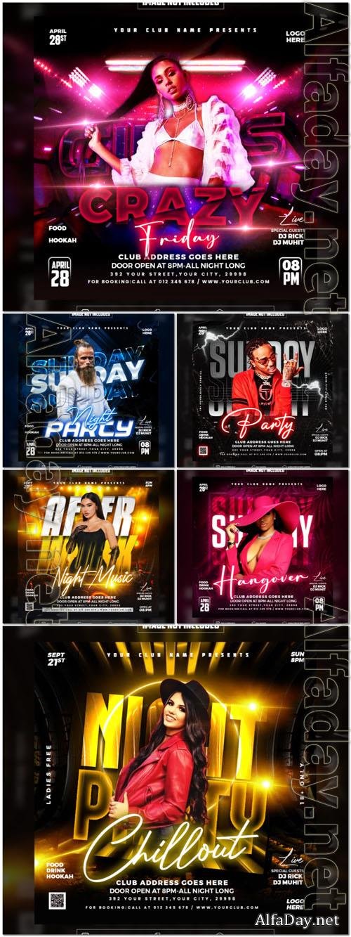 Flyer social media post, psd banner design
 collection vol 120 