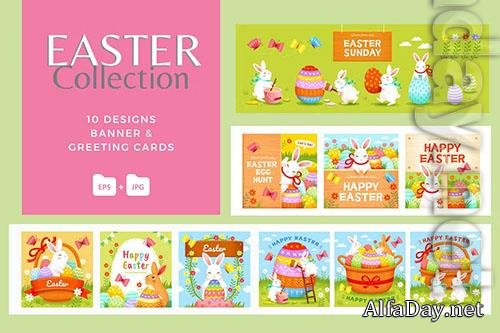 Easter Holiday Vector Collection 