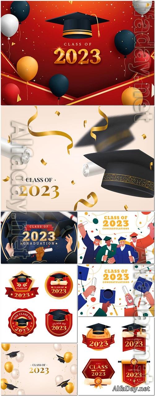 Vector gradient class of 2023 background
