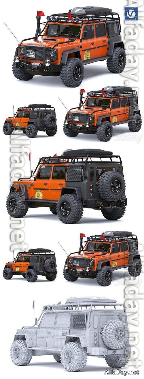 Land Rover Defender Off Road - 3d model