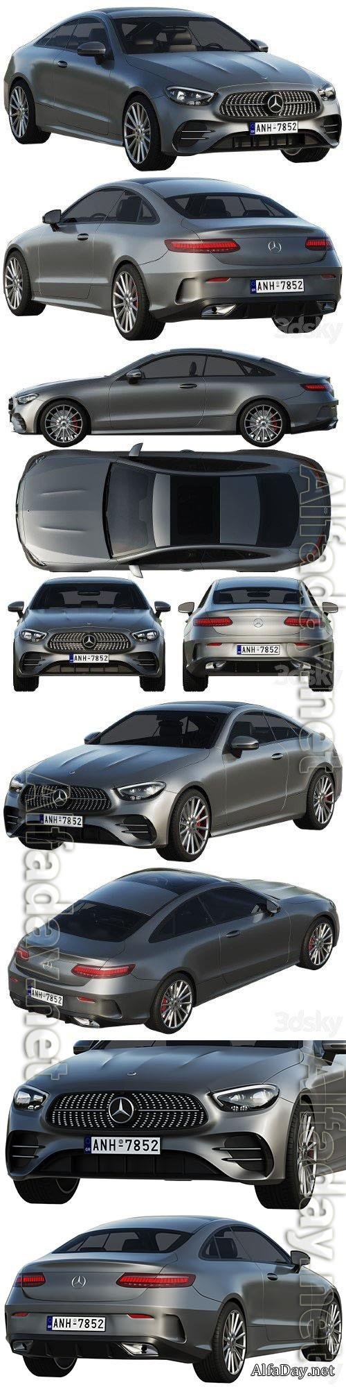 Mercedes-Benz E-Class Coupe AMG-Line 2021 - 3d model