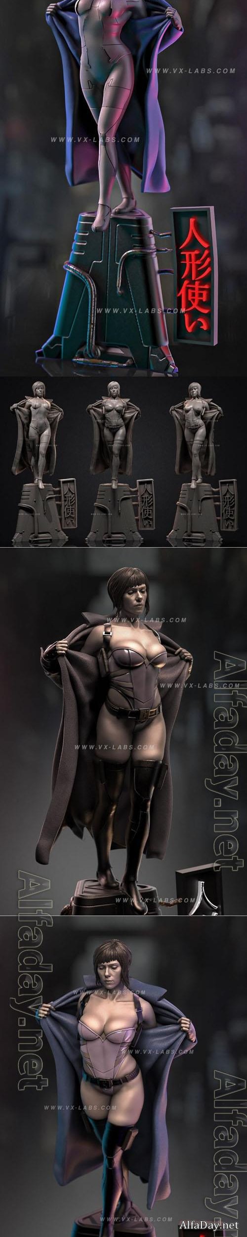 Major Motoko � Scarlett Johansson � Megha L 3D Print Model