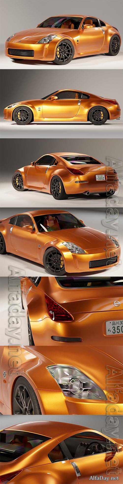 Nissan 350z Japanese Sports Coupe - 3d model